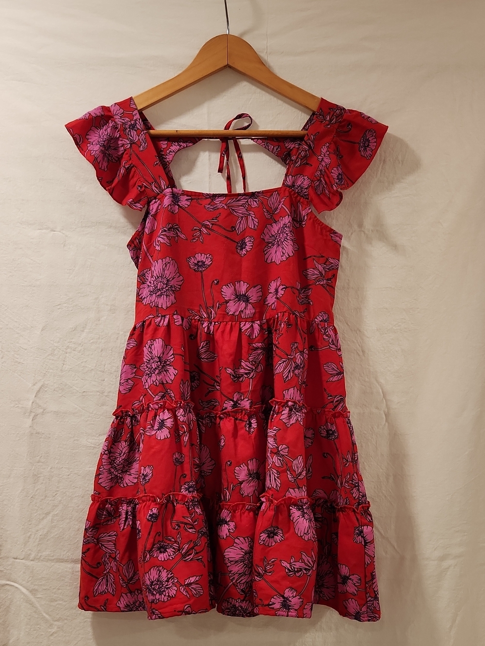 Band Of The Free Floral Mini Tiered Sundress Size XS